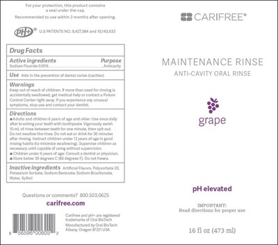 Maintenance Rinse Grape Bottle.jpg Bottle Principle Display Panel - Maintenance Rinse Grape Bottle